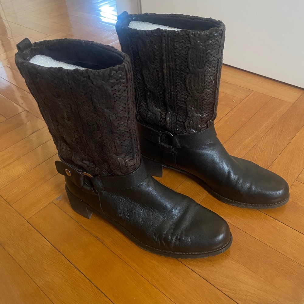 STUART WEITZMAN brown ankle length boots